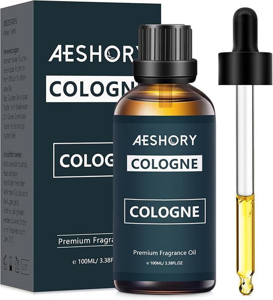 Cologne Fragrance Oil 3.38FL.OZ - Aromatherapy Essential Oils for Diffusers for Home, Cologne Scented Oils for Massage, Soap Candle Making Scents - 100ML