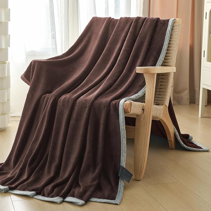 Fleece Bed Blankets Twin Size - Soft Lightweight Plush Fuzzy Cozy Luxury Blanket Microfiber Throw for Couch Bed,All-Season Breathable,60x80 Inches