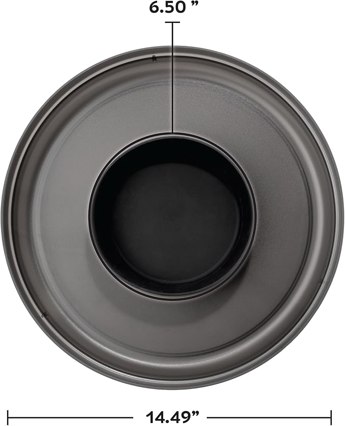 madesmart Chip N Dip Dipware Bowl, 2-Piece Serving Set with Detachable Dip Bowl, Durable Plastic Chip Tray for Entertaining, Tabletop Snack Server, Carbon