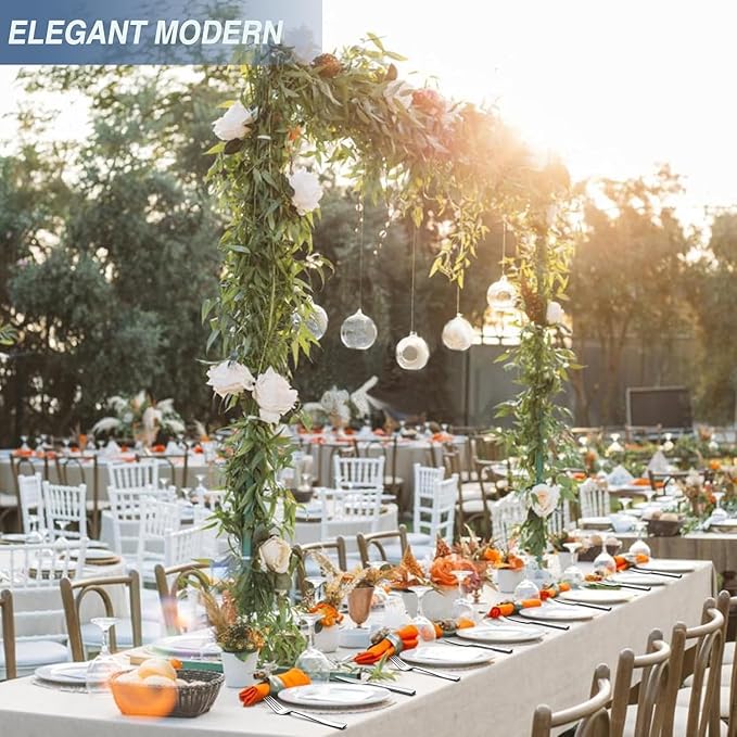 Yoehka 60-Piece Hammered Silverware Set for 12, Stainless Steel Flatware Set with Tree Pattern Handles, Mirror Polished Cutlery/Utensils Set for Home, Restaurant, Hotel, Dishwasher safe