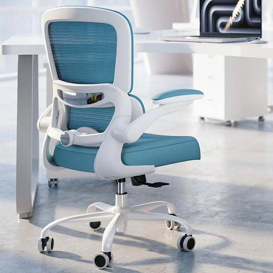 TRALT Office Chair - Ergonomic Desk Chair with Adjustable Lumbar Support, Mesh Computer Chair, Executive Chairs for Home Office Comfortable Lumbar Support,Sky Blue