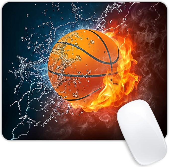 Water and Fire Balls Marble Mouse pad Customized Mousepad Non-Slip Rubber Base Mouse Pads for Computers Laptop Office Desk Accessories Mouse pad