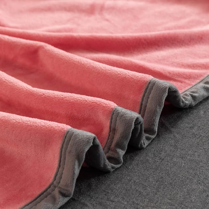Fleece Bed Blankets Twin Size - Soft Lightweight Plush Fuzzy Cozy Luxury Blanket Microfiber Throw for Couch Bed,All-Season Breathable,60x80 Inches