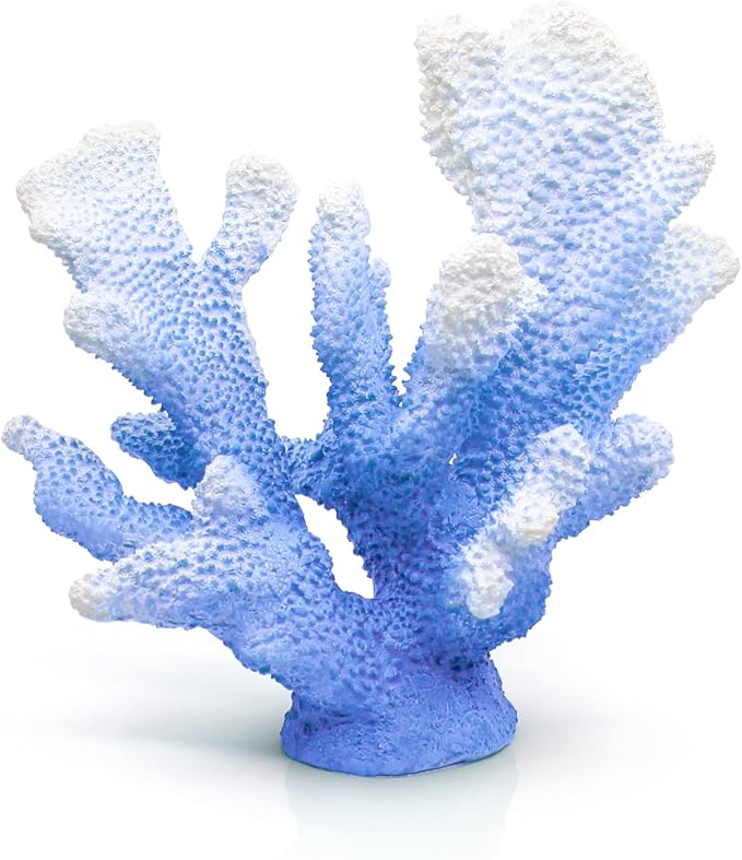 Accessoryway Santorini Blue Coral Reef Decor for Home -Faux Coral Reef Beach Centerpiece Room Table Decorations,Ocean Nautical Themed Party Decor & Beach Decorations for Home Bathroom -8.2"