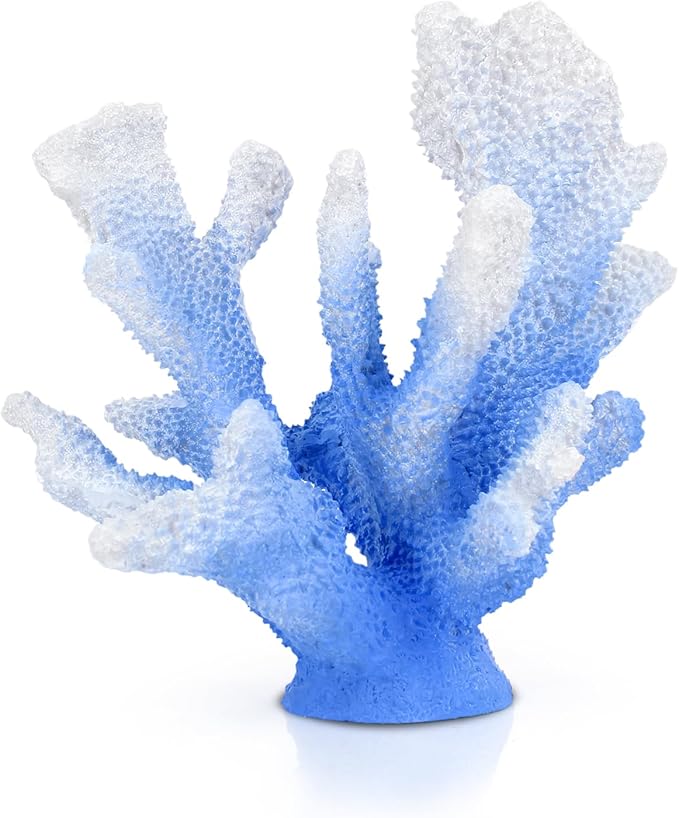 Accessoryway Santorini Blue Coral Reef Decor for Home -Faux Coral Reef Beach Centerpiece Room Table Decorations,Ocean Nautical Themed Party Decor & Beach Decorations for Home Bathroom -8.2"