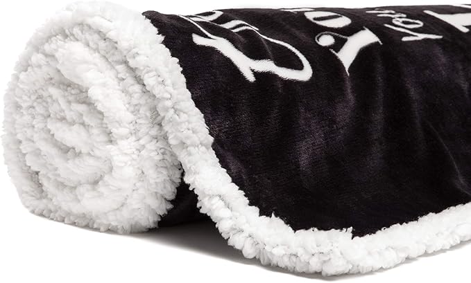 Chanasya Premium I Love You Gift Throw Blanket - for Love Support Thinking of You Message Birthday Blanket - for Couple Best Friend Women Girlfriend Boyfriend Bestie Sister- Dark Gray