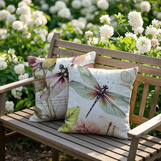 Cirzone Waterproof Outdoor Pillow Covers 18x18 Inch Set of 2 Summer Spring Floral Throw Pillow Covers Spring Outdoor Decor for Patio Furniture Garden Sofa