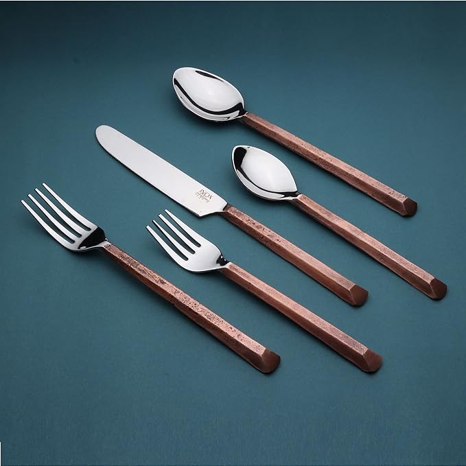 Inox Artisans Plateau Copper Antique 20 Pc. Flatware Set (Serves 4)