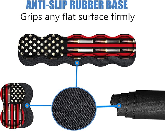 4 in 1 Ergonomic Memory Foam Mouse Pad Wrist Rest Set, Large XXL Gaming Desk Pad + Keyboard Wrist Rest + Mouse Wrist Cushion + Coaster for Home Office Study Gaming, American Flag & Bullets