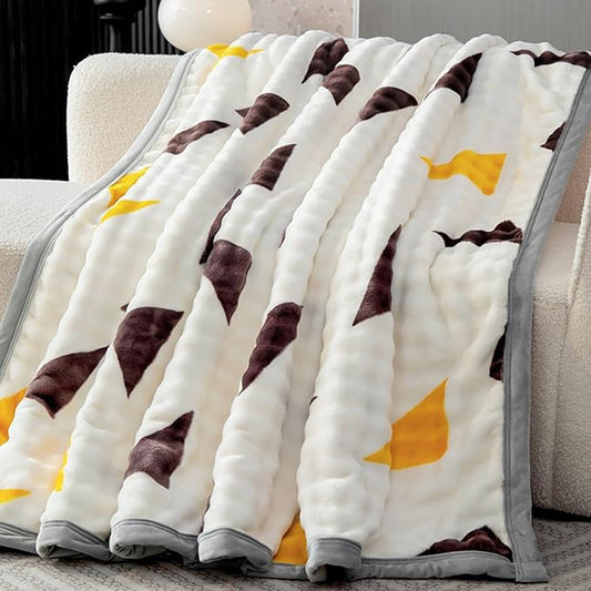 Fleece Bed Blankets Throw Size - Soft Lightweight Plush Fuzzy Cozy Luxury Blanket Microfiber Throw for Couch Bed,All-Season Breathable,40x60 Inches