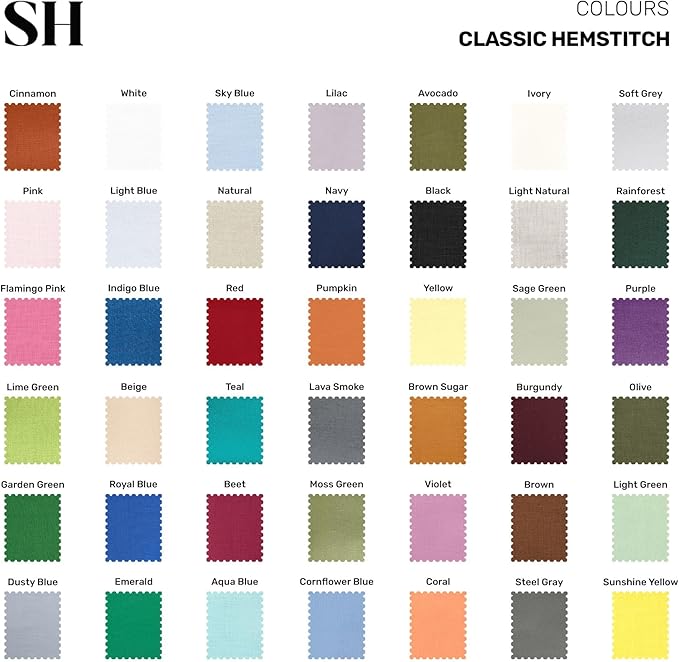 Solino Home Linen Moss Green Table Runner 144 Inches Long - 100% Pure Linen Extra Long Table Runner 14 x 144 Inch for Fall, Autumn, Thanksgiving - Classic Hemstitch