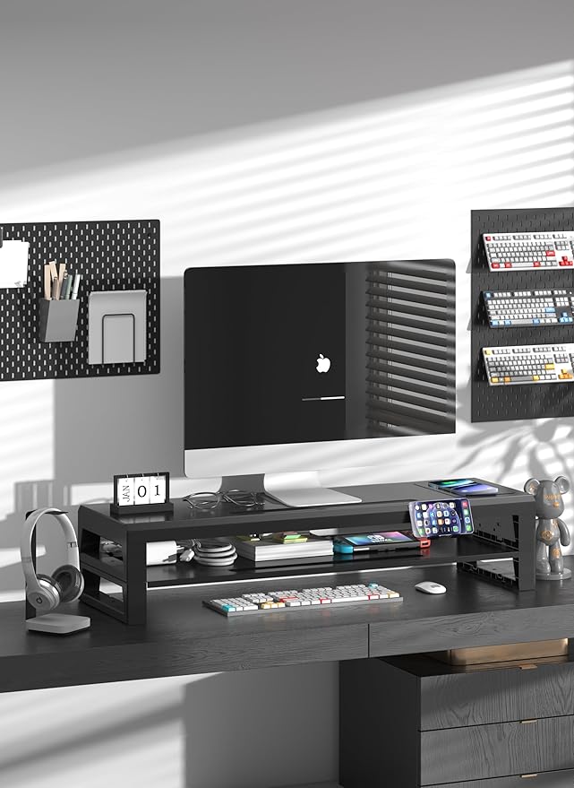 Computer monitor stand (Wireless Charging, Two-layer 700mm)