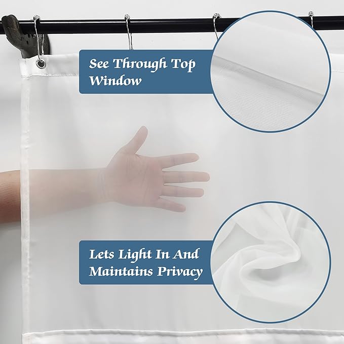 Floral Shower Curtain 72Wx72L Inch with Snap in Liner Spring Blue Pink Flower Eucalyptus Leaf Girl Bathroom Set Watercolor Pastel Plant Botanical Bath Curtain Bathtub Accessories Home Decor