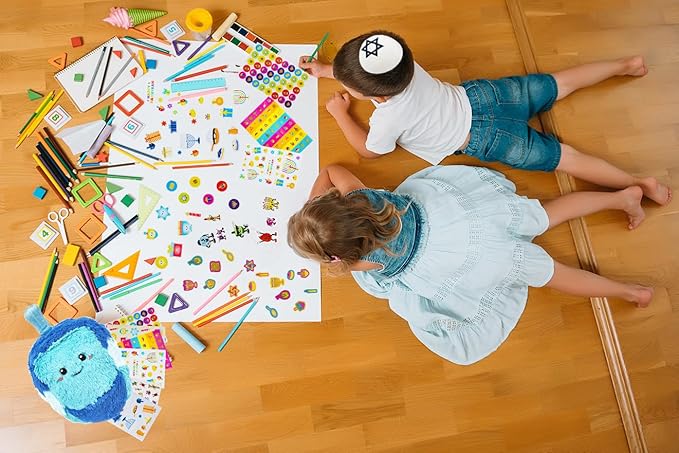 The Dreidel Company Hanukkah Stickers 6000-Pack Sticker Pieces (Complete Sticker Set (117 Sheets))