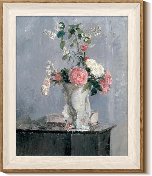 InSimSea Framed Canvas Wall Art for Living Room,Vintage Laundry Room Art Print, Antique Oil Painting, Country Landscape Vintage Wall Art Canvas,For Living Room, Bedroom, Office,Gallery 10x12In