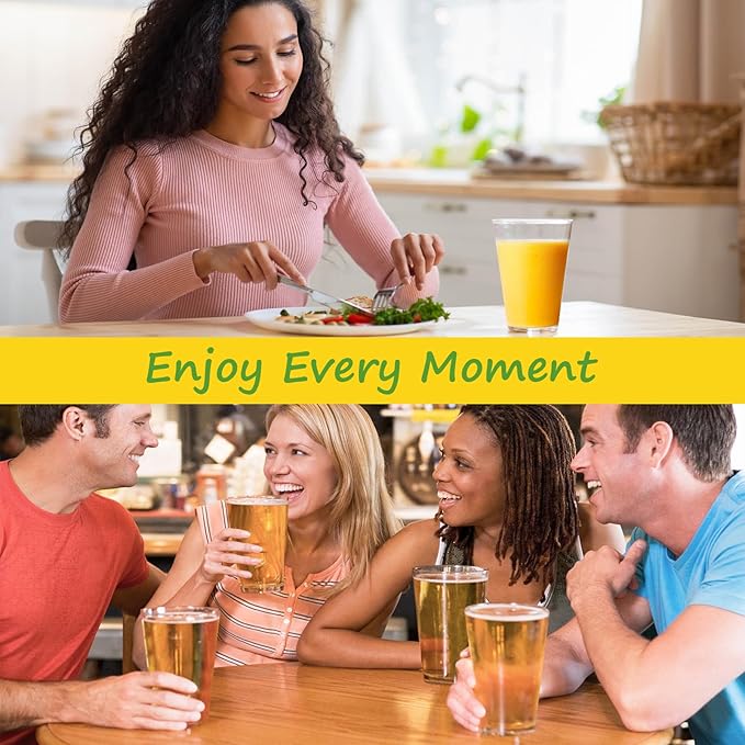 32 OZ Large Plastic Cups Reusable，Shatterproof Drinking Glasses, Stackable Glasses Drinking Set, Plastic Cups for Kitchen,Poolside,Party, House,BPA-Free,Dishwasher Safe,Sets of 6