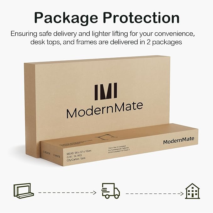 Standing Desk with 4 Drawers, 47.2 x 23.6 Inch Whole Piece Height Adjustable Electric Sit Stand Desk, Computer Home Office Workstation with Open Storage Shelf, Rustic Brown