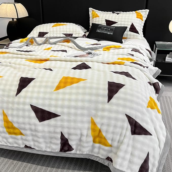 Fleece Bed Blankets Twin Size - Soft Lightweight Plush Fuzzy Cozy Luxury Blanket Microfiber Throw for Couch Bed,All-Season Breathable,60x80 Inches