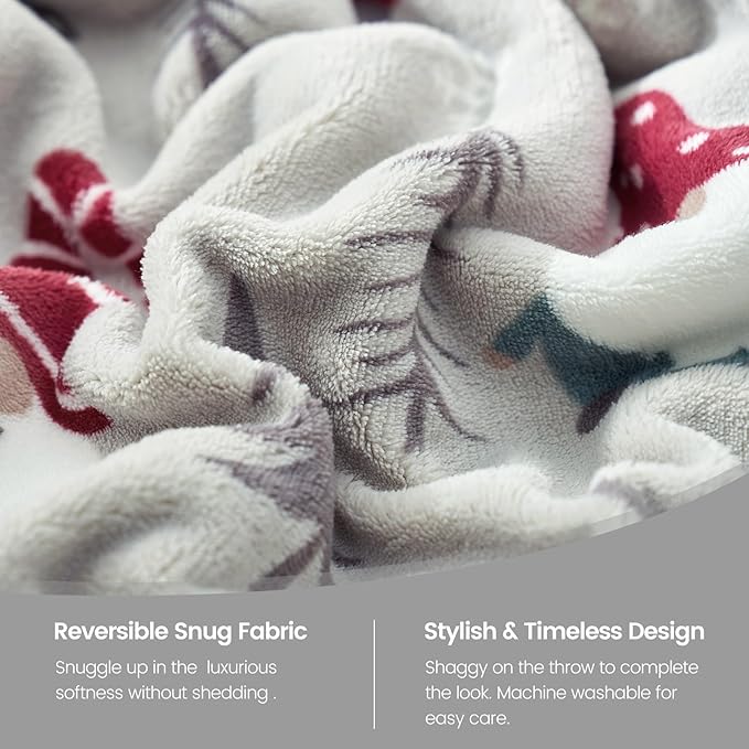 Cozy Bliss Gnome Throw Blanket Christmas Blanket Warm MilkyPlush™ Throw Blanket, Ultra Soft Cozy Blanket for Couch,Sofa and Bed(Xmas Gnome,50"x60")