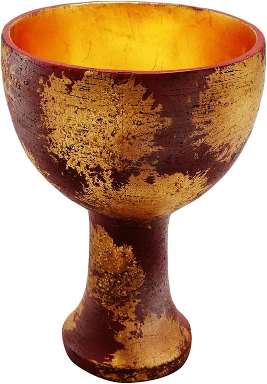 Playcoshow Holy Grail Cosplay Accessories Collection Resin Replica Halloween Christmas Home Decoration Xmas Decor (Gold)