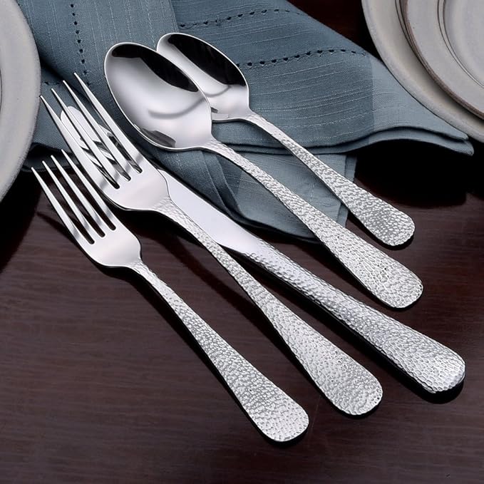 Liberty Tabletop Providence 20 Piece Flatware Set service for 4 stainless steel Silverware 18/10 Made in USA