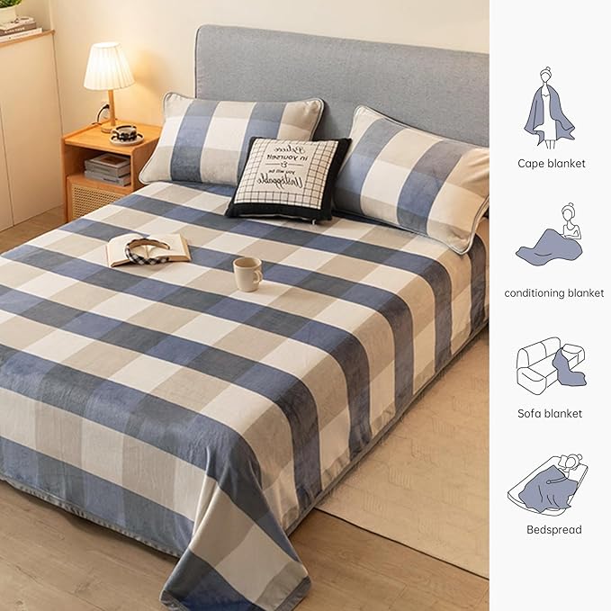 Fleece Bed Blankets Throw Size - Soft Lightweight Plush Fuzzy Cozy Luxury Blanket Microfiber Throw for Couch Bed,All-Season Breathable,40x60 Inches