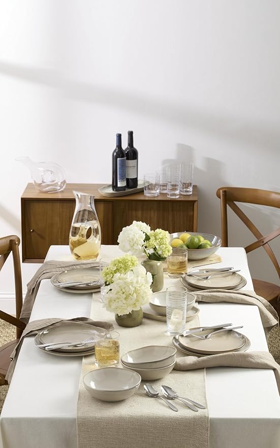 Oneida 897209 Organic Shades 2-Piece Serving Set, Oatmeal