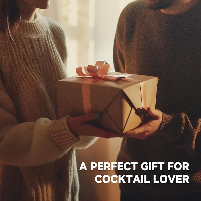 SKY FISH Barware Set 3-Piece Stainless Steel Bartender Kit - Cocktail Shaker, Jigger with Measurements, Hawthorn Strainer - Suit for Home Bars & Professional Mixologists