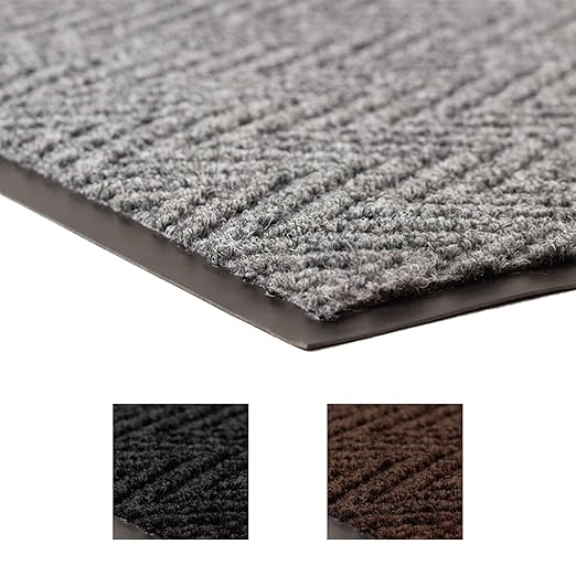 Notrax 118 Arrow Trax® Entrance Mat, for Home or Office, 3' X 4' Gray