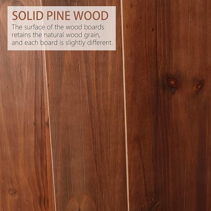 60 inch Long Floating Shelves for Wall,Solid Pine Wood Long Wall Shelves Set of 2,Walnut Color Bookshelf with Retro Iron Brackets for Living Room,Kitchen,Bathroom