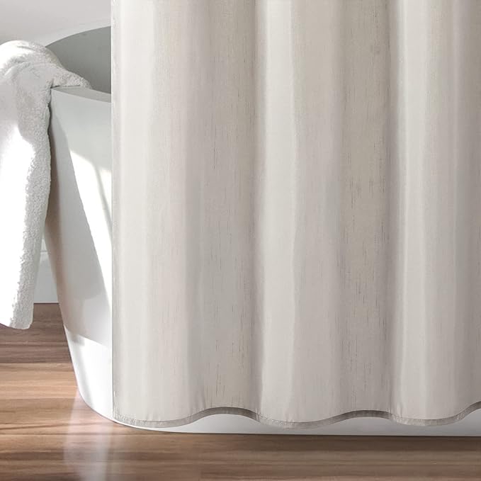 Lush Decor Night Sky Shower Curtain, 72" x 72", Yellow & Gray