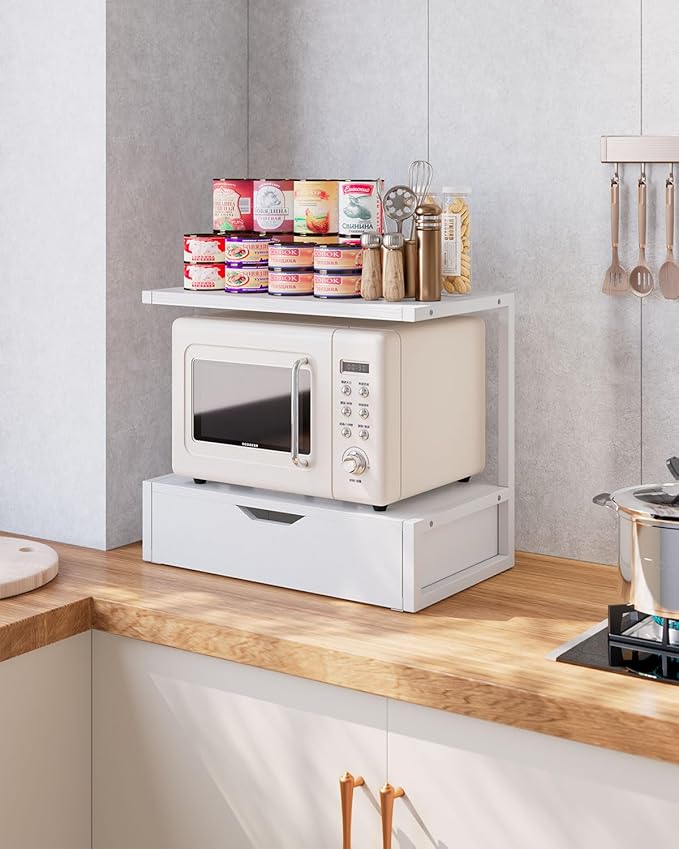 IBUYKE 2 Tier Desktop Printer Stand,Printer Table with Storage Shelf,Multi-Purpose Desk Organizer for Folders,Books,for Fax Machine, Scanner,Home Office,Black TLJ015B