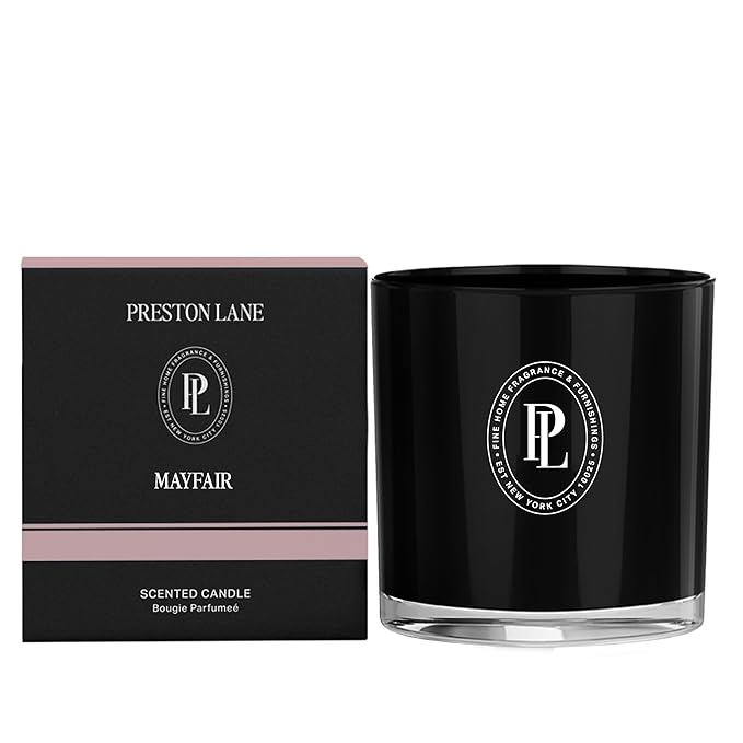 Preston Lane The Scented Candle, Luxury Candle with Vegan, Soy Wax Blend, Mayfair, 7.5 Oz