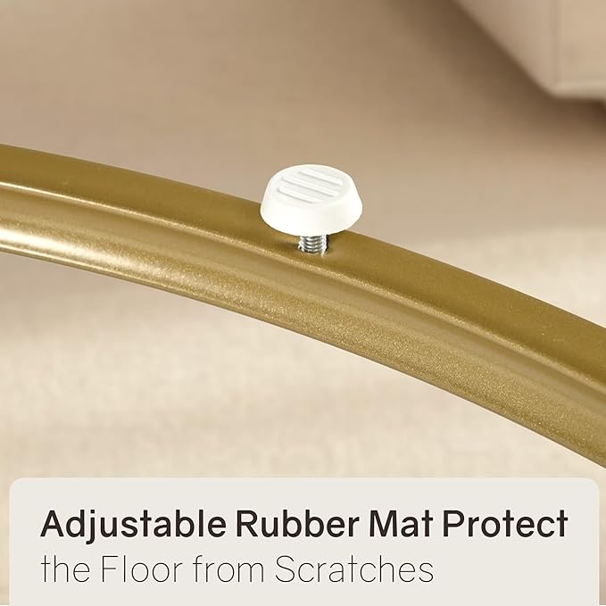 Nesting Tables Set of 2, 31.5" Round Coffee Table, Small Nesting Coffee Table with Adjustable Non-Slip Fee, White Marble Top Stack Nesting Tables Set of 2 for Living Room, Bedroom (White)