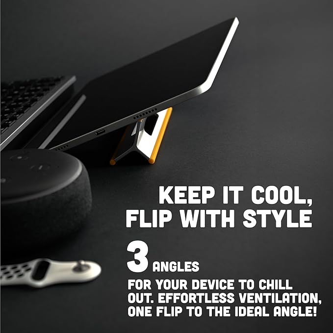 Steepy Portable Laptop Stand for Desk – Adjustable Height, & Portable Laptop Holder – Ergonomic Computer Stand for Cooling & Comfort – Slip-Proof, Sturdy Design – Universal Fit for 13-17 Inch Devices