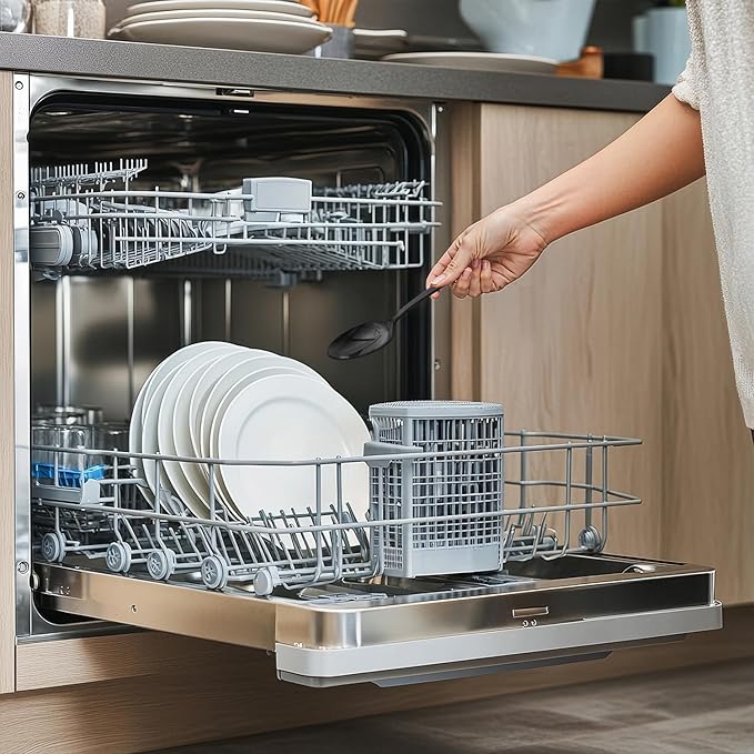 KINGSTONE Silverware Set, 40-Piece Flatware Set Cutlery Set Premium 18/10 Stainless Steel, Tableware Include Forks Knives Spoons for Home Kitchen Restaurant Wedding, Dishwasher Safe,Black