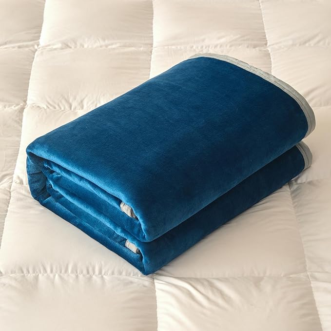 Fleece Bed Blankets Queen Size - Soft Lightweight Plush Fuzzy Cozy Luxury Blanket Microfiber Throw for Couch Bed,All-Season Breathable,80x90 Inches