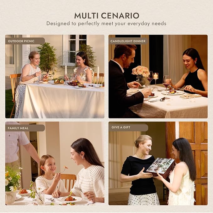 KINGSTONE Dinner Forks Set, 24-Piece Silverware Flatware Cutlery Dessert Forks (8.3-Inch), Forged Food-Grade Stainless Steel, Mirror Finish & Dishwasher Safe, Use for Kitchen, Home, Wedding, Party