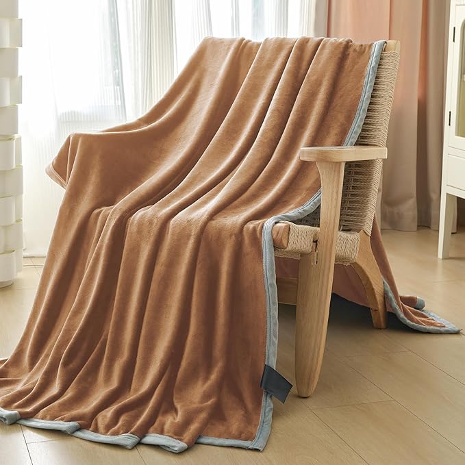 Fleece Bed Blankets Twin Size - Soft Lightweight Plush Fuzzy Cozy Luxury Blanket Microfiber Throw for Couch Bed,All-Season Breathable,60x80 Inches