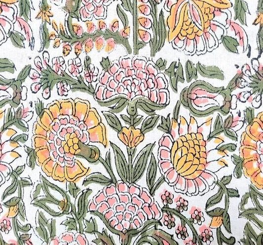 ATOSII Cotton Curtains Clover Yellow 60" X 84" Inches