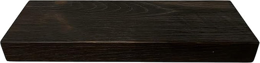 joelsantiques 24 Inch Wooden Floating Shelves for Wall - 24x6x2 in - Made of Natural Wood - Short Heavy Duty Rustic Wall Shelves for Bedroom - Perfect for Bathroom, Kitchen - Mocha