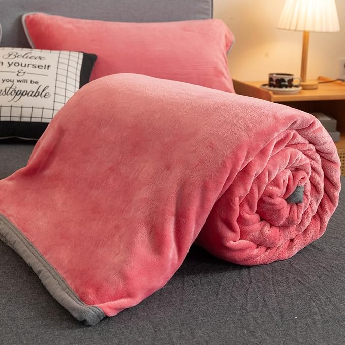 Fleece Bed Blankets Queen Size - Soft Lightweight Plush Fuzzy Cozy Luxury Blanket Microfiber Throw for Couch Bed,All-Season Breathable,80x90 Inches