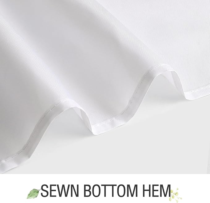 Gibelle Extra Long Shower Curtain 72 x 84, Green Eucalyptus Leaves Shower Curtain, Watercolor Floral Plant Bathroom Curtains Shower Set with Hooks