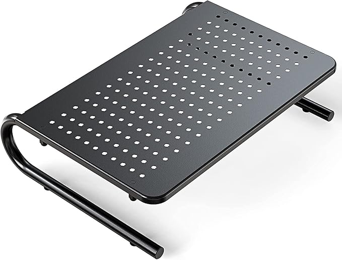 Monitor Riser for Desk, Desk Organizer,Laptop Shelf w/Vented for Screen, Computer Stand for PC, Printer, for Home & Office