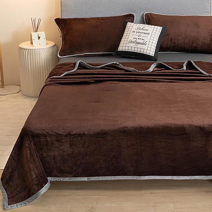 Fleece Bed Blankets Twin Size - Soft Lightweight Plush Fuzzy Cozy Luxury Blanket Microfiber Throw for Couch Bed,All-Season Breathable,60x80 Inches