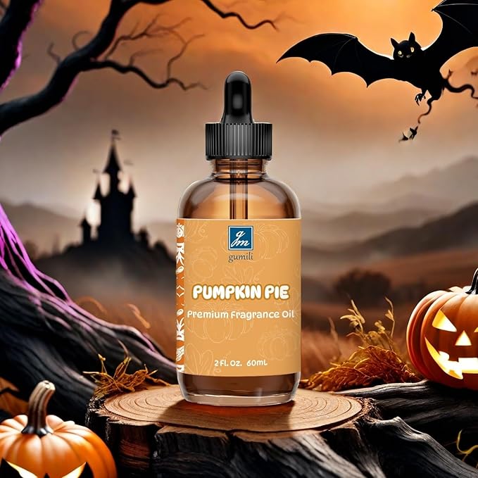 Pumpkin Pie Fragrance Oil 2 Oz, Natural Scent Oil for Home Essential Oils Diffuser, Candle Making, Soap Making, DIY Body Oils, Perfume, Body Mist, Spray - Fall Scent