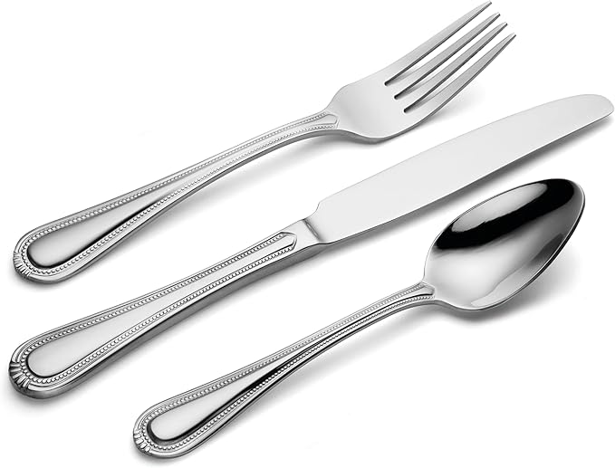 Oneida 895267 Countess 12 Piece Everyday Flatware Set, Metallic