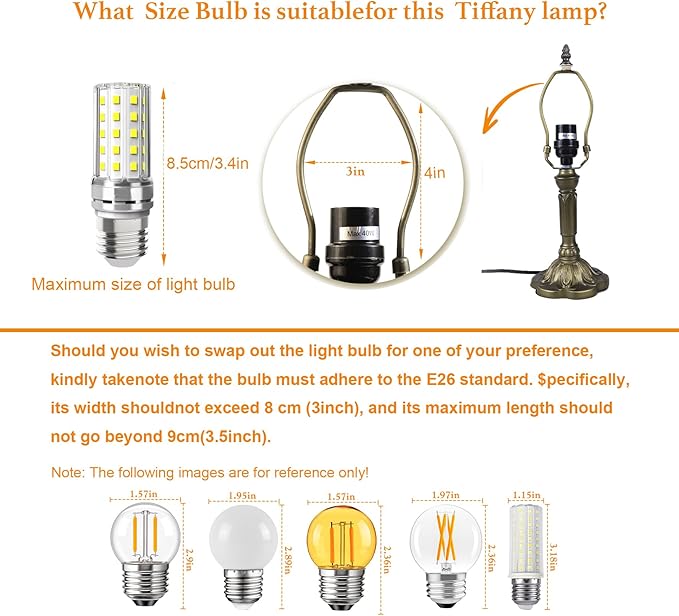 Tiffany Table Lamp Sunflower Stained Glass Lamp,8" Small Tiffany Lamp for Living Room Home,Bedroom Bedside Vintage Lamp for Office Dorm Bar Decor Gift,Included LED Bulb