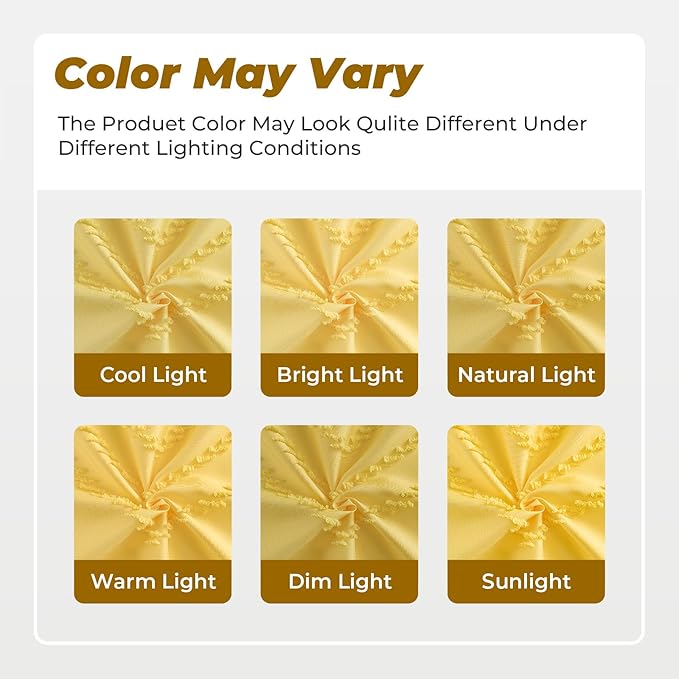 78inches Long Yellow Shower Curtain Boho Farmhouse Shower Curtain 72 x 78 Tufted Chevron Textured Minimalist Shower Curtains for Bathroom