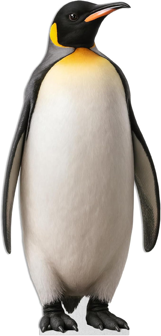 Penguin Life Size Standee - 2FT Freestanding Coroplast Cutouts | Aqua Animal Standup Photo Booths, Birthday & Halloween Decorations